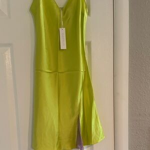 NWT Dannijo slip dress with peak of lace size xs